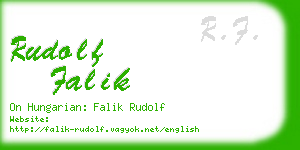 rudolf falik business card